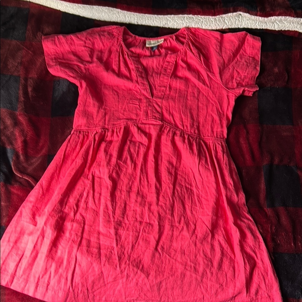 Chic Pink Short Sleeve Dress